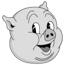 Porky posing Vector Icons free download in SVG, PNG Format